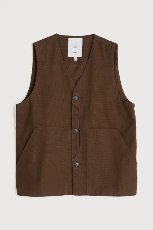 les hommes du coton bio metern gilet