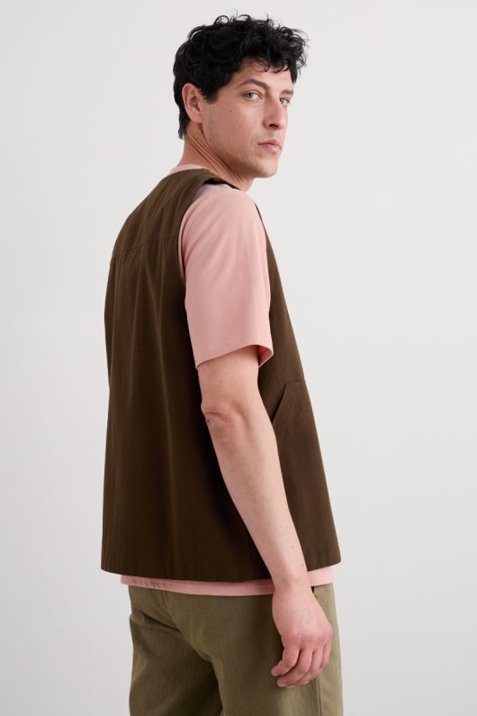 les hommes du coton bio metern gilet