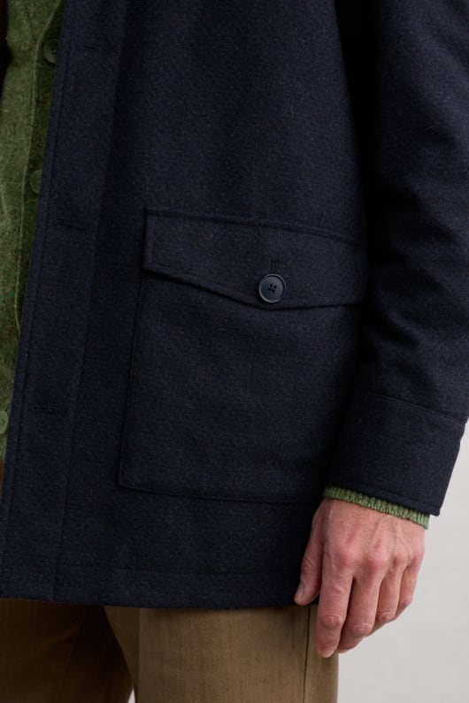 des hommes rowlocks mélange de la laine manteau