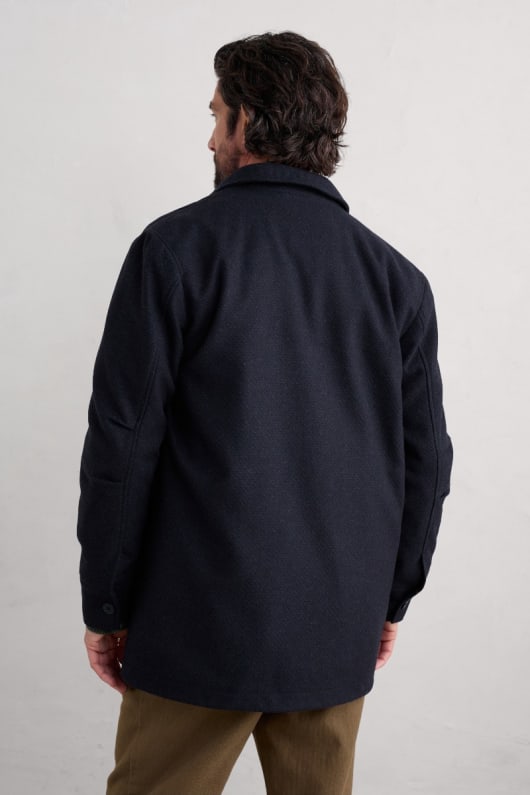 des hommes rowlocks mélange de la laine manteau