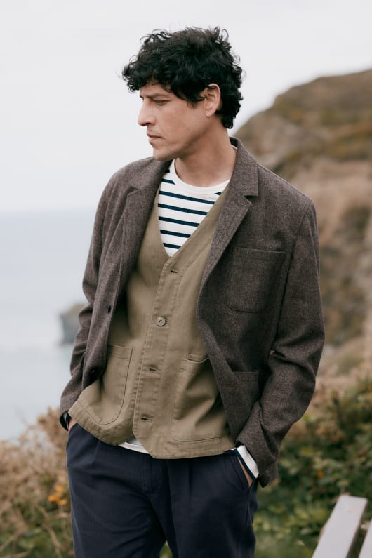 des hommes pelynt texturé blazer