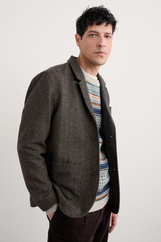 des hommes pelynt texturé blazer