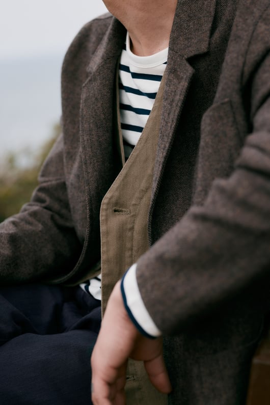 des hommes pelynt texturé blazer