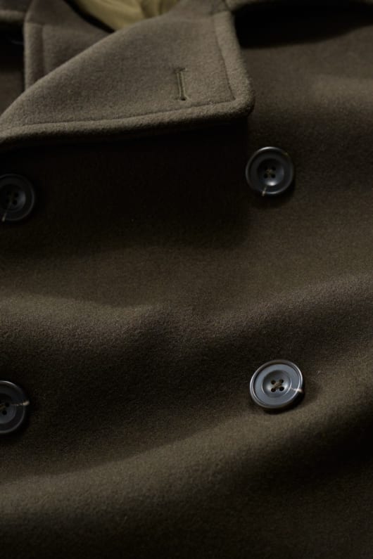 les hommes du canal de mélange de laine manteau