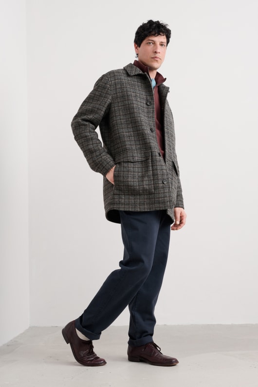 des hommes rowlocks vérifier manteau