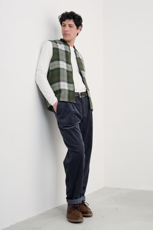 des hommes caulker zip gilet
