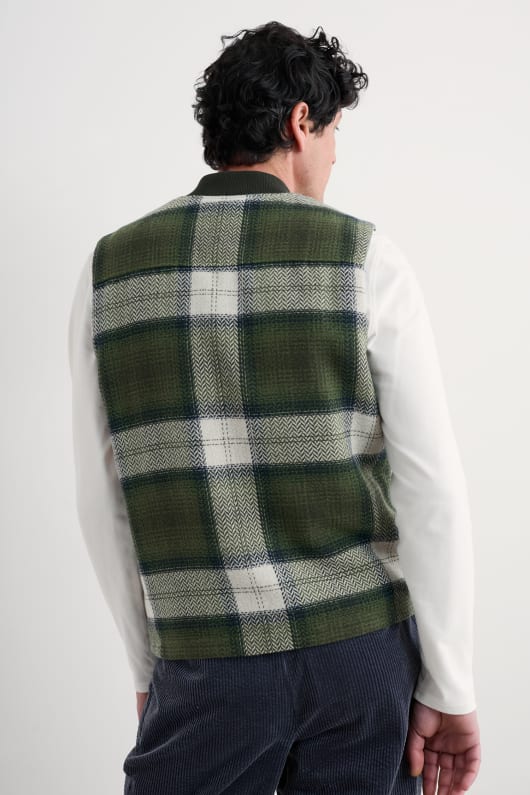 des hommes caulker zip gilet