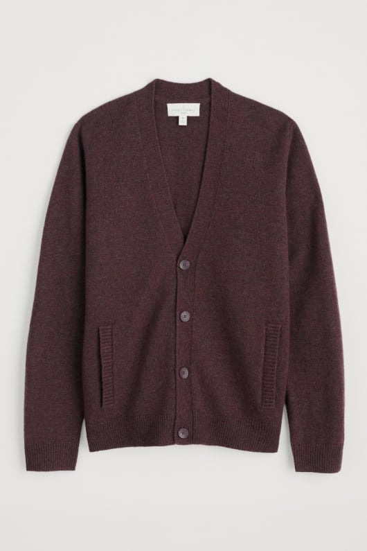 des hommes cleer mélange de laine dagneau cardigan