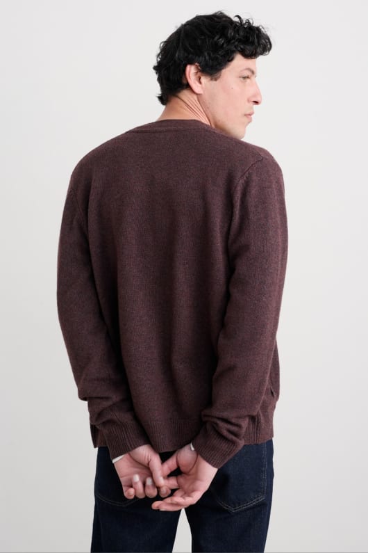 des hommes cleer mélange de laine dagneau cardigan