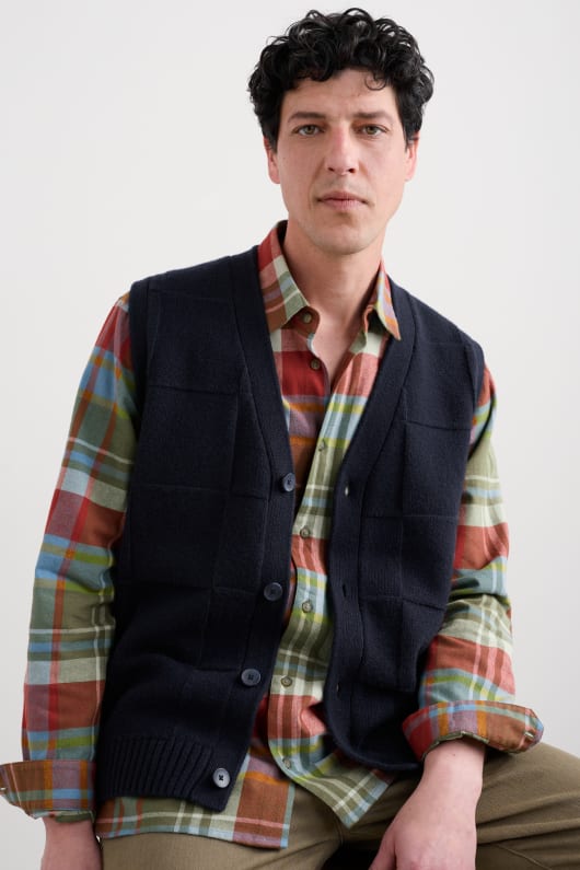 des hommes gwelva gilet col v