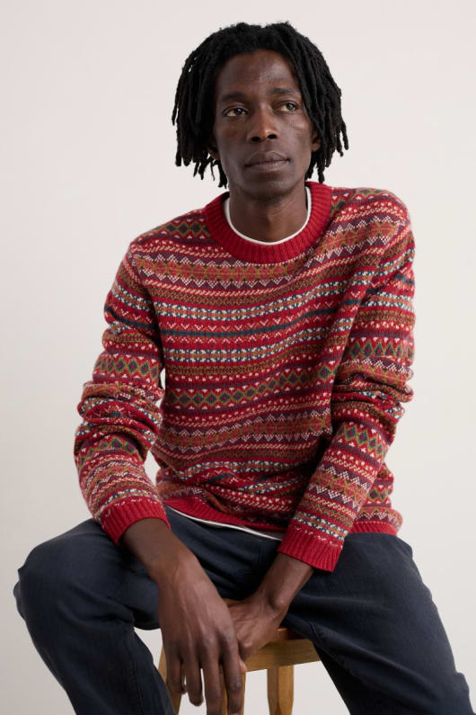 les hommes de la drisse de cavalier de fair isle