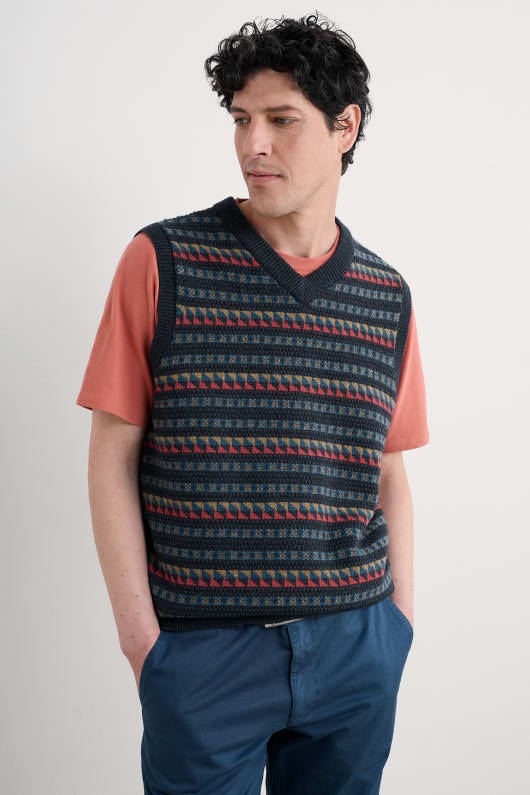 les hommes du fair isle walt gilet
