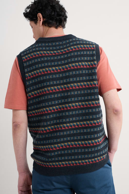 les hommes du fair isle walt gilet