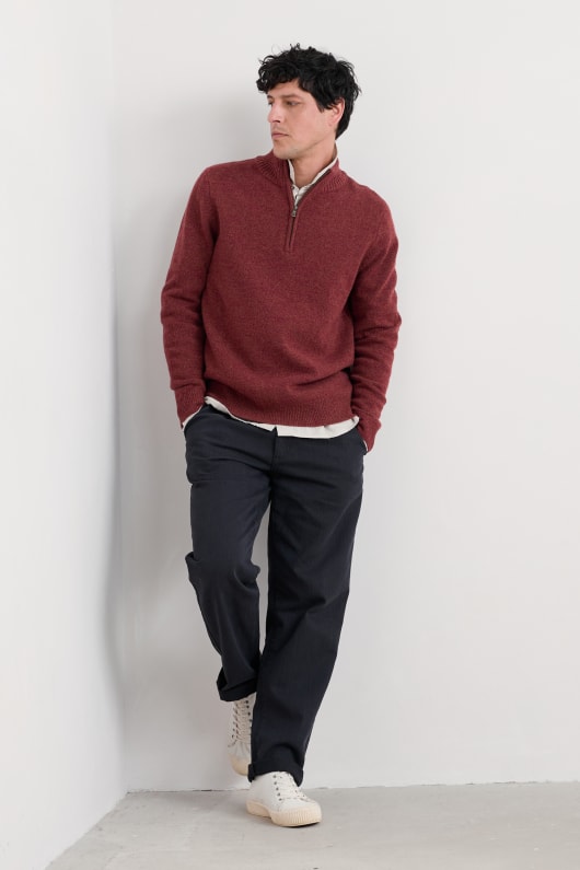 des hommes reefpoint half zip jumper