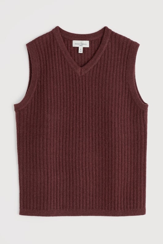 des hommes lowdy câble tricot gilet col v