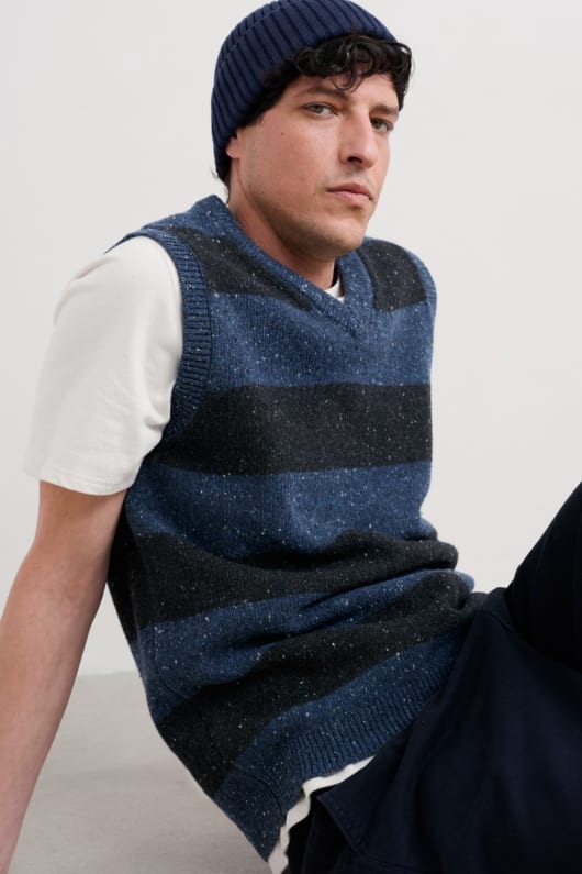 des hommes treknow gilet col v