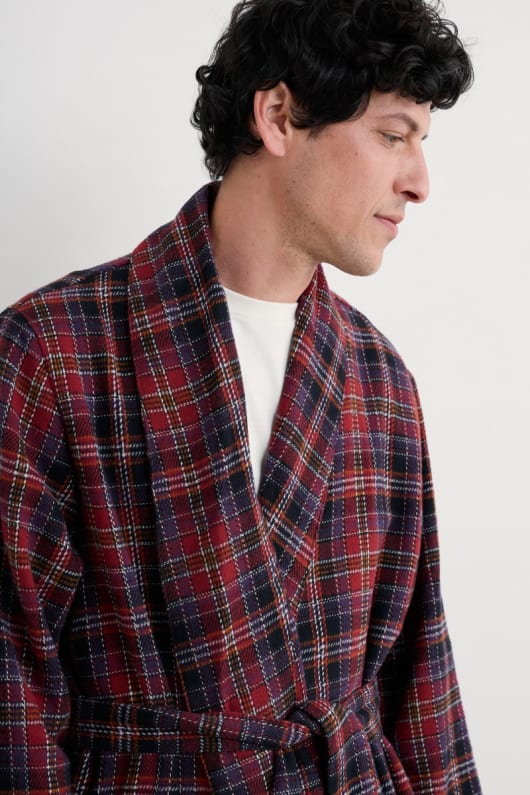 les hommes du matelot vérifié flanelle robe