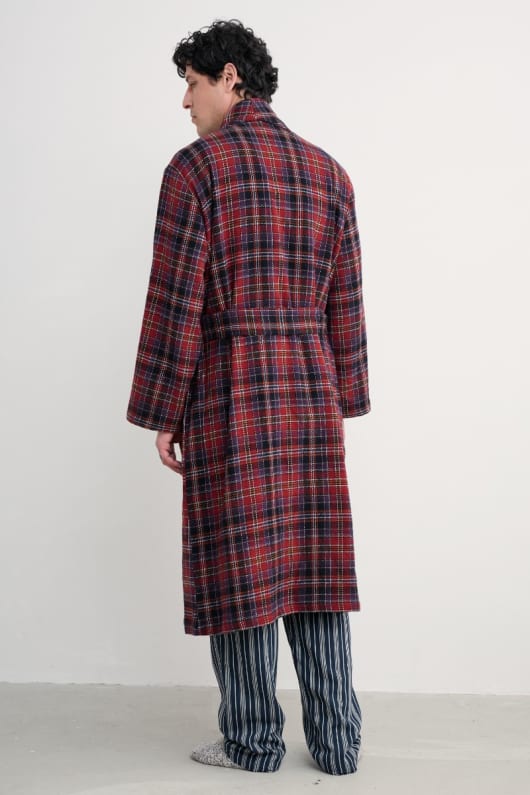 les hommes du matelot vérifié flanelle robe
