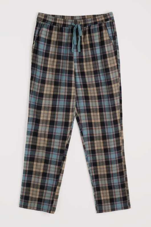 des hommes connerton pantalon de pyjama en gots certifié coton bio flanelle