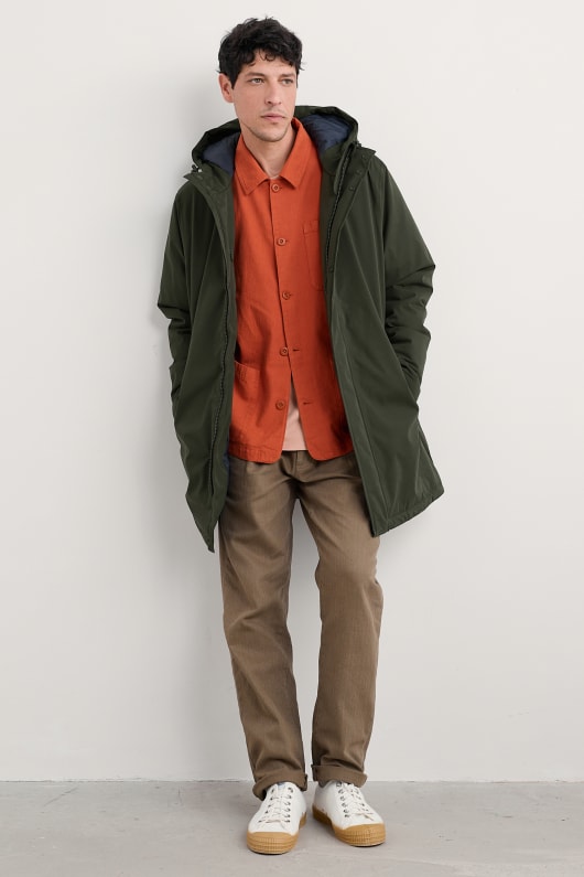 des hommes jibes rembourré manteau imperméable à leau