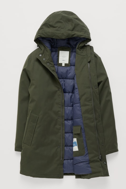 des hommes jibes rembourré manteau imperméable à leau