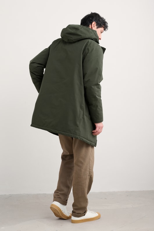 des hommes jibes rembourré manteau imperméable à leau