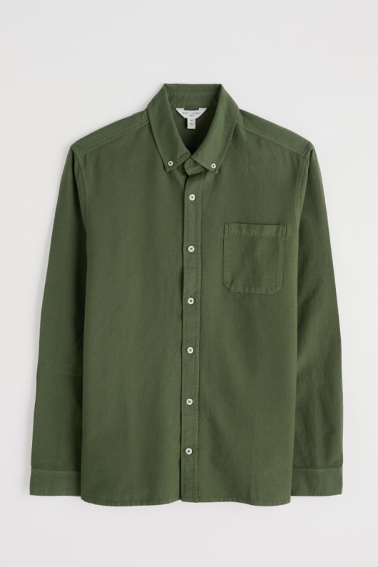 les hommes de jenken teinte chemise oxford