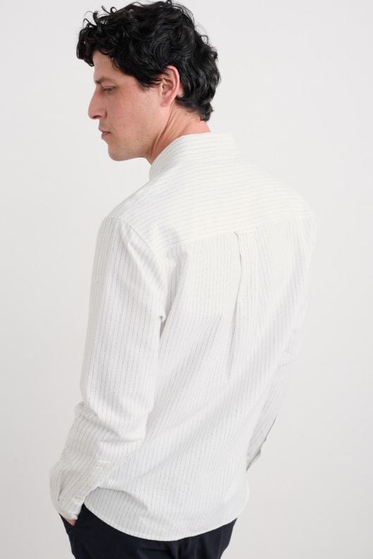 les hommes de jenken chemise oxford rayée