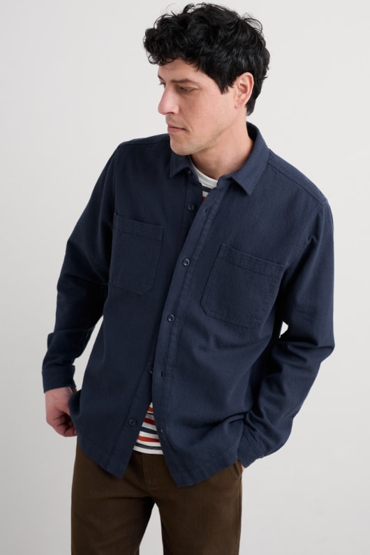 les hommes gréement du coton bio overshirt