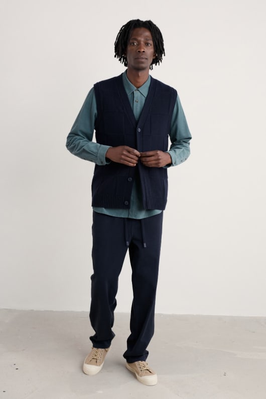 des hommes shoreman chemise de cordon