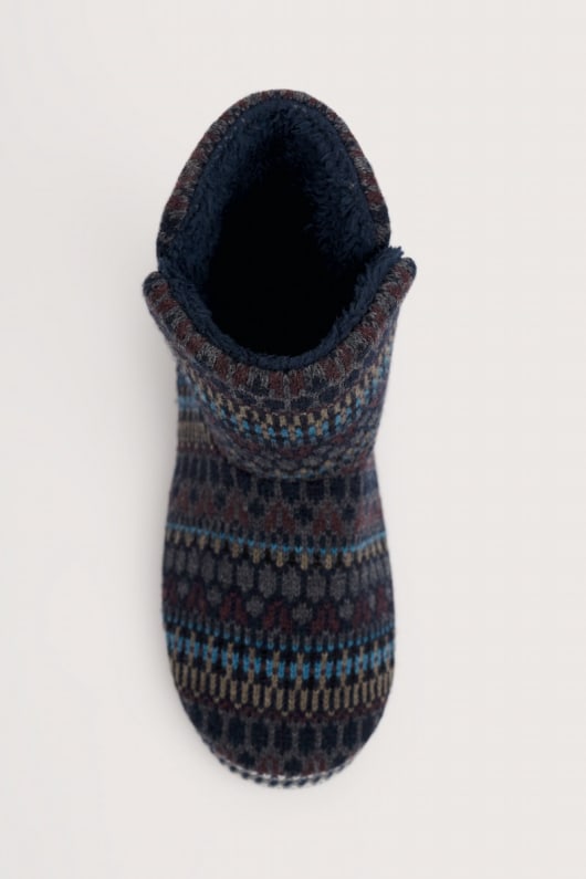northaway hommes fair isle doublée de molleton slipper bottes