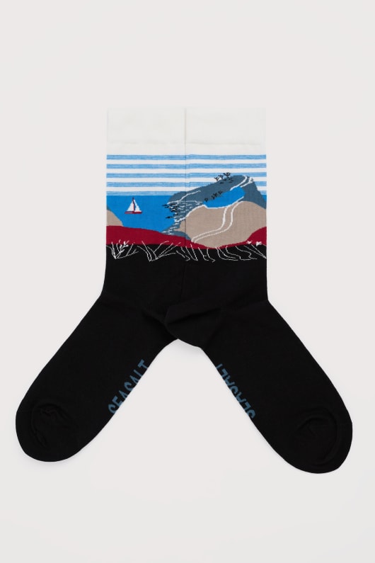 les hommes de la carte postale chaussettes
