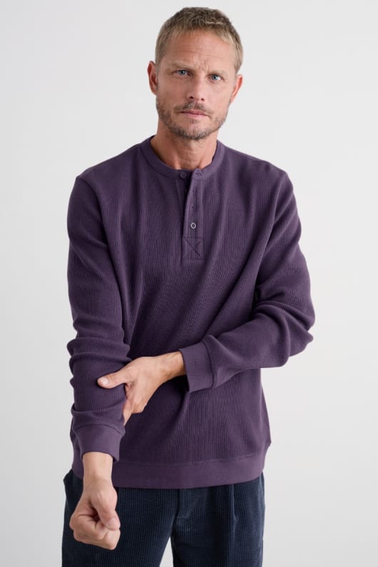 les hommes de la brigantine haut henley en coton bio