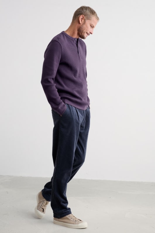 les hommes de la brigantine haut henley en coton bio