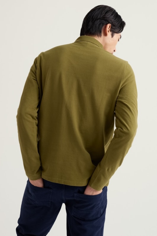 des hommes balefire long sleeve polo