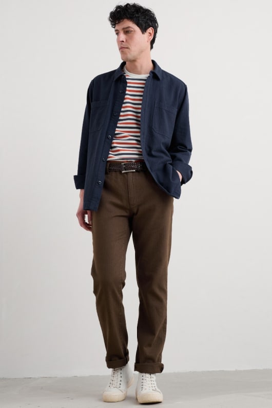 les hommes de la barrière de péage slim jambe de pantalon