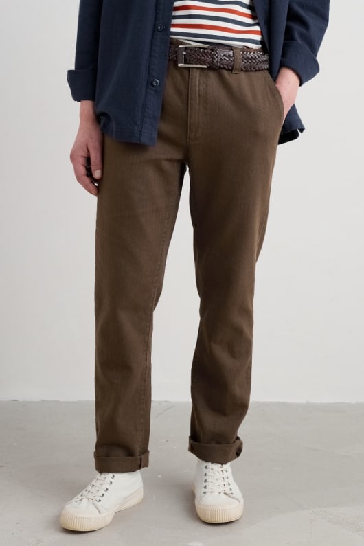 les hommes de la barrière de péage slim jambe de pantalon