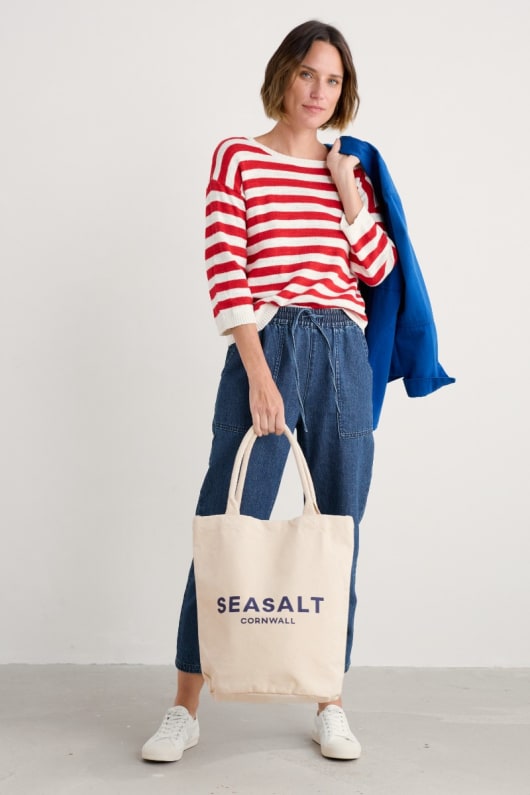 toile seasalt logo sac fourre-tout
