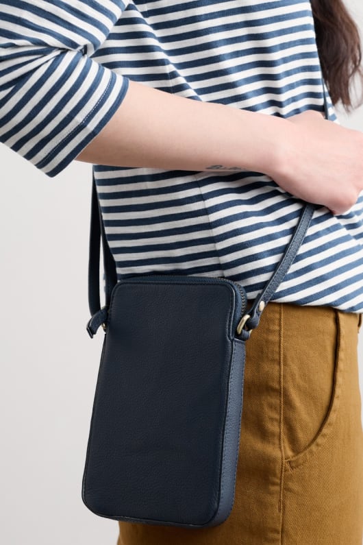 kenwyn fermeture Éclair bandoulière en cuir sac de téléphone