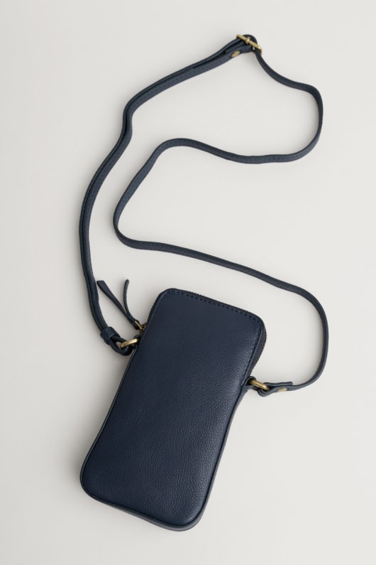 kenwyn fermeture Éclair bandoulière en cuir sac de téléphone
