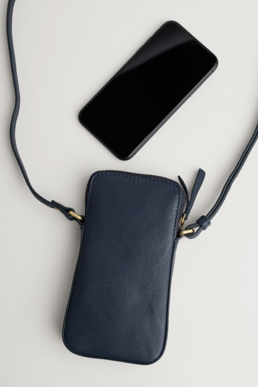 kenwyn fermeture Éclair bandoulière en cuir sac de téléphone
