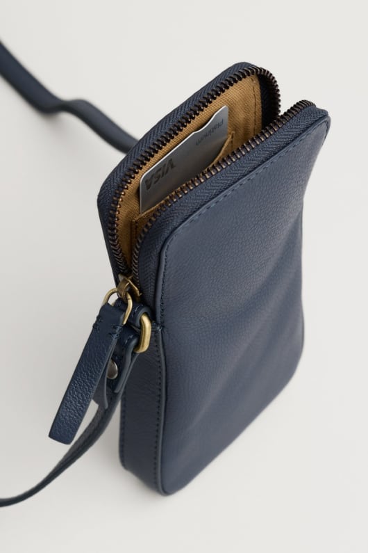 kenwyn fermeture Éclair bandoulière en cuir sac de téléphone