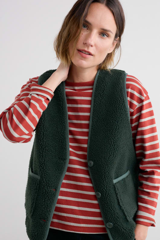 sympathisant borg fleece gilet