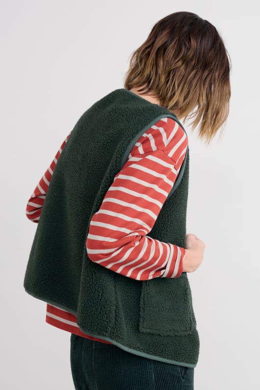 sympathisant borg fleece gilet