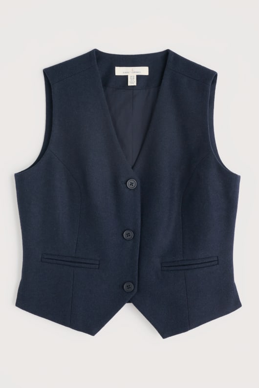 lowena v-cou de mélange de la laine gilet