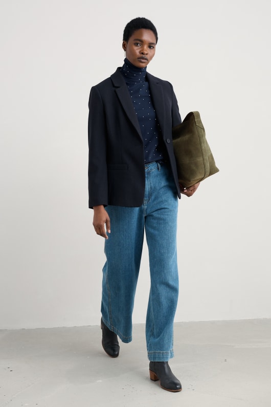 erica mélange de laine blazer