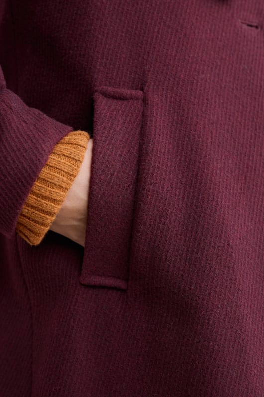 boskerris mélange de la laine manteau
