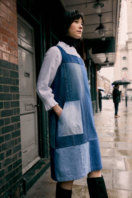 au-delà de rétro x seasalt calican pinafore robe