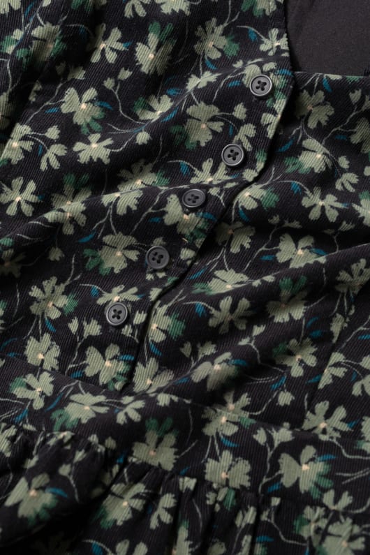 rose cottage imprimé cordon midi robe