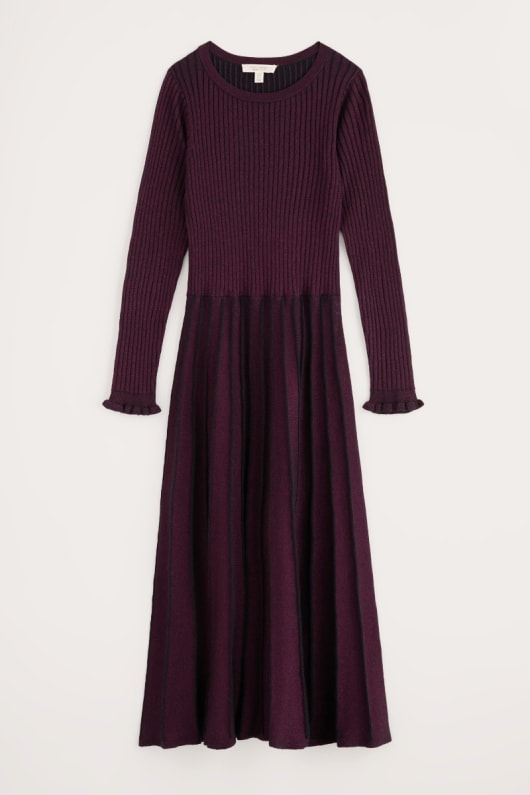 verre tige scintillante robe en tricot